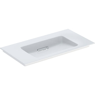 Geberit ONE håndvask 90 x 48 cm u/hanehul hvid/KeraTect blank hvid - 1