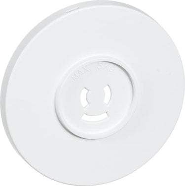 Afdækning Lampestikkontakt Ø80 mm hvid - 1