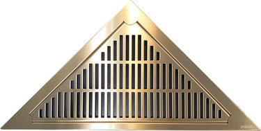 Purus Corner ramme/rist RIB hjørne messing - 1