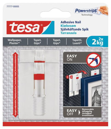 tesa justerbart klæbesøm til tapet og gips (2 kg) 2 stk. - 1