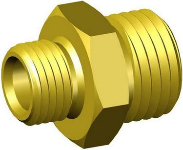 Brystnippel F klemring 5X8 mm X 1/8X1/4 messing - 1