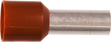 Isoleret terminalrør A10-12ETT 10mm² L12 Brun - 1