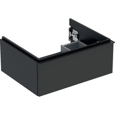 Geberit Icon vaskeskab 592 x 476 x 247 mm 1 skuffe Lava højkomprimeret trelags-spånplade mat lakeret - 1