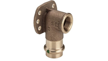 Viega Sanpress dækvinkel 15 mm x 1/2" rødgods - 1