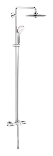 GROHE Euphoria 260 brusesystem med termostat til væg krom - 1