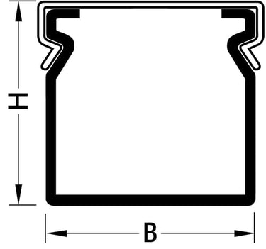 Ledningskanal opslidset BA6 60100 - 1