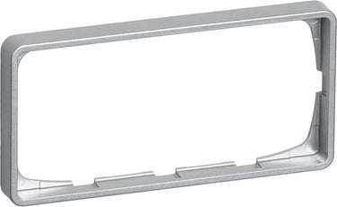FUGA ramme Baseline 50 2 modul vandret til 2 modul indsats stålmetallic - 1