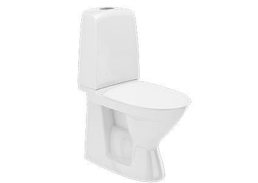 Ifö Spira toilet 6260 Rimfree lukket S-lås 4/2 l t/limning - 1