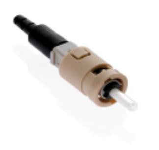 Fastcam Pre-termineret Optisk Fiber Konnekter OM1 ST (BEIGE) 10.5mm Cleave with 0.9mm 2mm & 3mm boots - 1