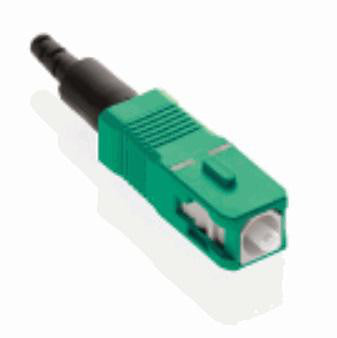 Fastcam Pre-termineret Optisk Fiber Konnekter OS2 SC/APC (Green) 10.5mm Cleave with 0.9mm 2mm & 3mm boots - 1