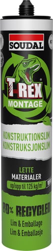 Soudal T-Rex montagelim lette materialer 380g - 1