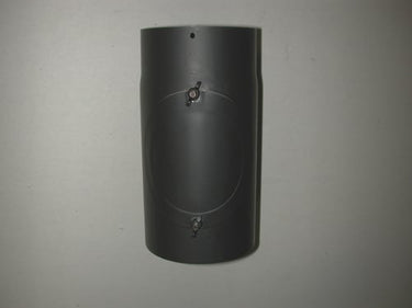 Røgrør lige 6" længde 250 mm med renseklap - 1