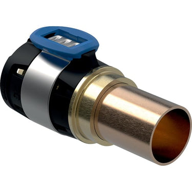Geberit FlowFit overgang 16 x 15 mm klemring siliciumbronze/Cu - 1