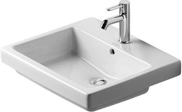 Duravit Vero håndvask 55 x 46,5 til nedfældning med WonderGliss - 1