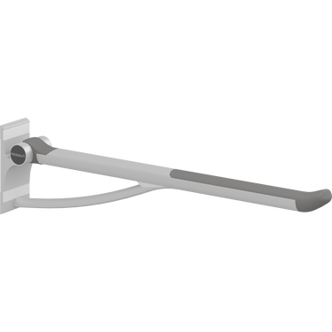 Pressalit PLUS toiletstøtte 850 mm fastmonteret antracitgrå - 1