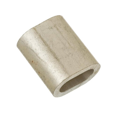 Låsebøsning aluminium 2,50 mm for nylonforhudet stålwire - 1