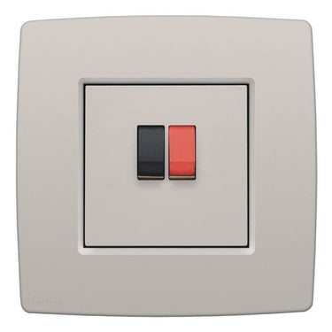 Afdækning til højtalerudtag light grey - 1