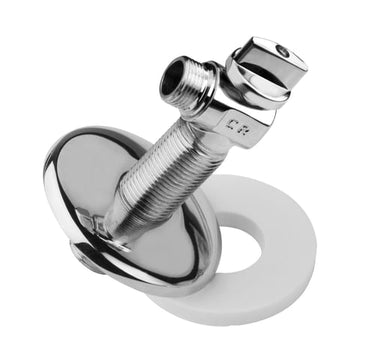 Roth tilgangsstykke vinkel 75 x 1/2" x 12 mm med roset og afspærring - 1