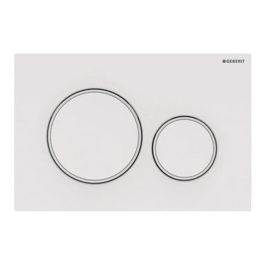 Geberit Sigma20 betjeningsplade Alpin-hvid mat - 1