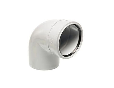 Uponor Decibel bøjning 110 mm 88,5° med 1 muffe - 1