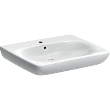 Geberit Renova Comfort håndvask 650 x 550 mm hvid porcelæn - 1