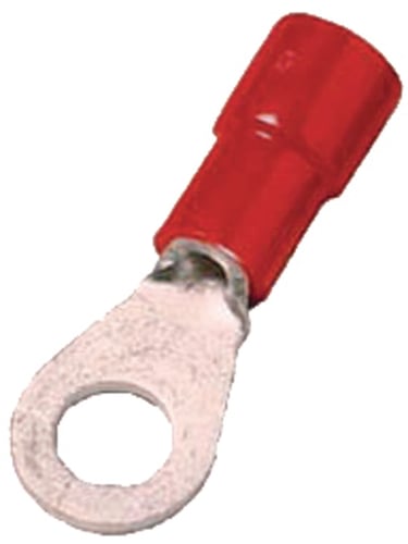 Ringkabelsko isoleret rød 0,5-1mm² M6 DIN46237 - 1
