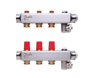 Danfoss gulvvarmemanifold 3+3 SSM - 1