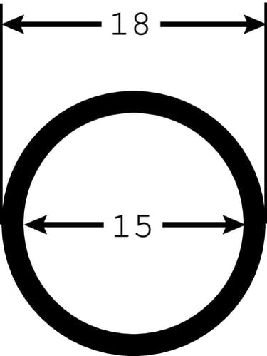 Spiralslange Ø15mm indv. sort SPF 15 - 1