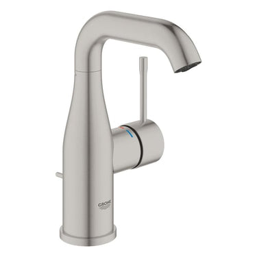 GROHE Essence etgrebs håndvaskarmatur 114 mm tud m/bv Supersteel messing - 1