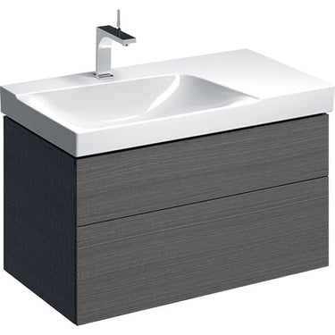 Geberit XENO² vaskeskab 880x530x462mm m/2skuffer scultura-grå spånplade melamin 500.515.43.1 - 1