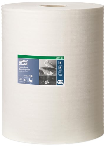 Tork Aftørringsklud Kraftig Rl m/106 m W1/W2/W3 Hvid - 1