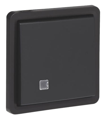 Fjedertryk med linse 10A IP55 sort - 1