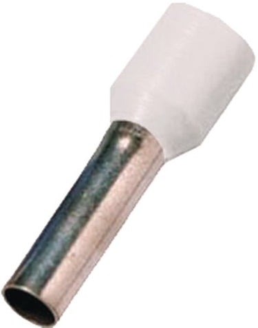 Isoleret terminalrør hvid 0,5mm² L=8mm - 1