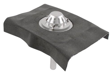 BLÜCHER tagafløb til selvfald med bitumenkrave høj model 400 x 400 mm Ø50 mm - 1