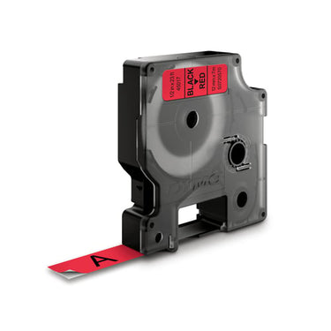 DYMO D1 tape sort/rød 12mmx7m - 1