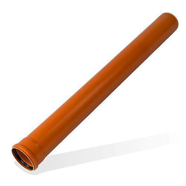Kloak rør 200 x 1000 mm SN4 PVC - 1