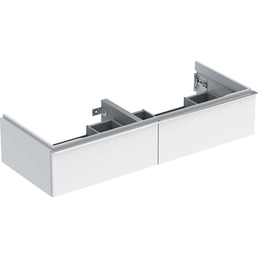 Geberit Icon vaskeskab 1184 x 476 x 247 mm 2 skuffer hvid højkomprimeret trelags-spånplade lakeret blankpoleret - 1