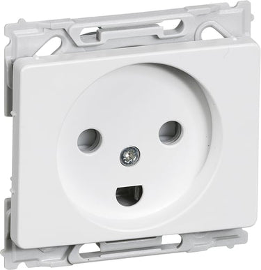 LK OPUS 66 kombi stikkontakt 2-polet med DK-jord hvid - 1