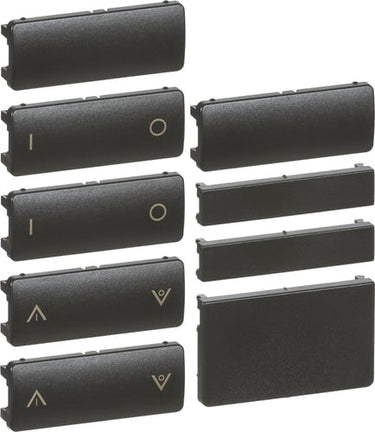 LK FUGA Tangentsæt for batteritryk 6SL koksgrå - 1