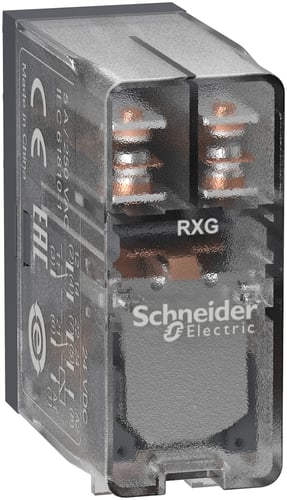 RXG stikbensrelæ 2 C/O 5A og 24VDC - 1