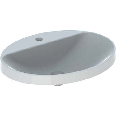 Geberit Variform håndvask 600x480x178mm nedf hvid porcelæn - 1