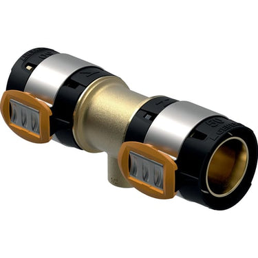 Geberit FlowFit tee 63 mm x 2 x 63 mm blyfri rødgods - 1