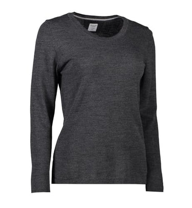 Seven Seas the knit dame S640 mørk grå melange str 3XL - 1