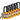 Hængelås safety padlock nylon 38MM gul 6 STK KD - 1