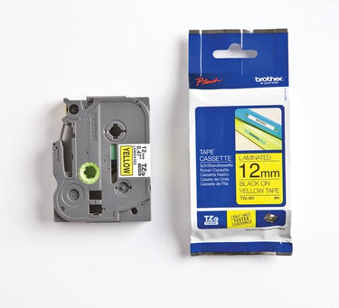 Tape Brother sort/gul TZe S631 12 mm stærk klæb - 1