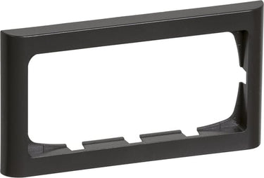 FUGA ramme Softline 63 2 modul vandret til 2 modul indsats koksgrå - 1