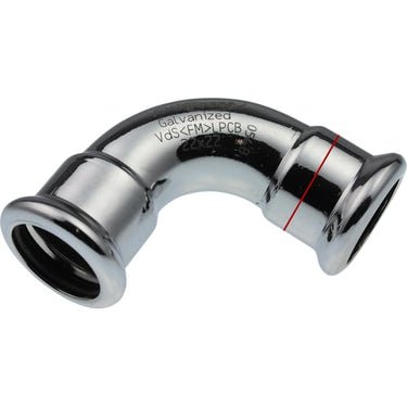 VSH bøjning 90° muffe/muffe 22 mm fz - 1