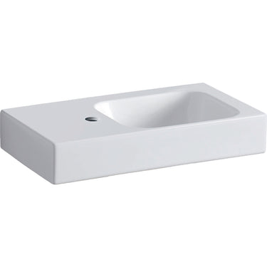 Geberit Icon håndvask 530 x 310 x 135 mm m/fralægningsplads hvid porcelæn KeraTect - 1