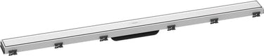 hansgrohe RainDrain Match kappesæt til flise bruseafløb 1000 mm med højdejusterbar ramme hvid - 1