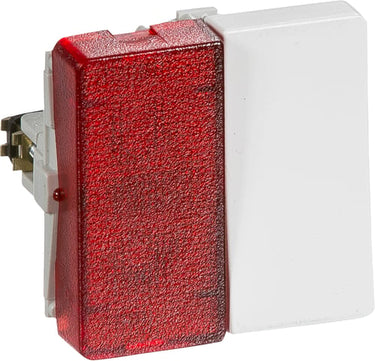 13 A afbryder 1-polet med lampe 230 V hvid - 1
